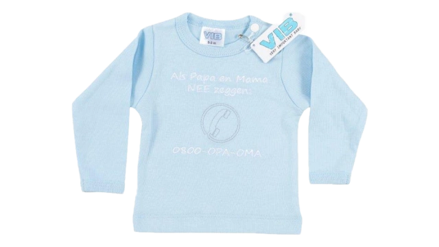 T-Shirt 'Als Papa en Mama NEE zeggen: 0800-OPA-OMA' 3M