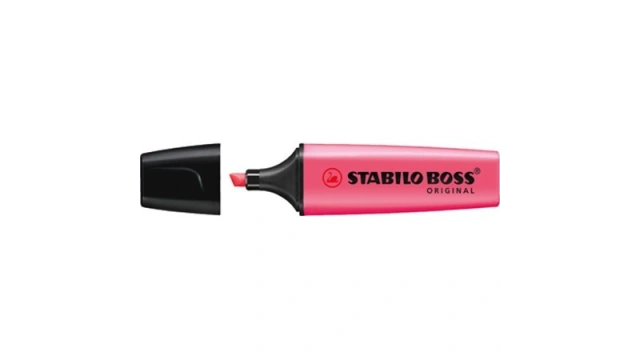 Stabilo highlighter roze