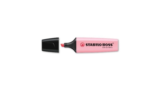 Stabilo highlighter pastel roze