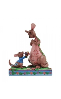 Roo geeft Kanga Bloemen Beeldje