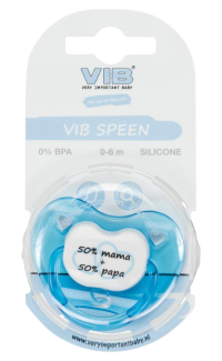 VIB Speen Orthodontisch Blauw '50% mama + 50% papa'