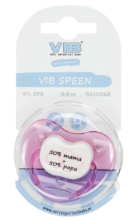 VIB Speen Orthodontisch Roze '50% mama + 50% papa'