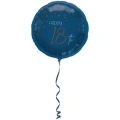 Folieballon Elegant True Blue 18 Jaar