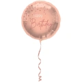 Folieballon Elegant Lush Blush Happy Birthday