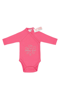 Overslag Romper 'Baby Girl Hartjes'