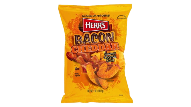 Herr's Bacon Cheddar Flavored Cheese Curls - 198.5g (USA)