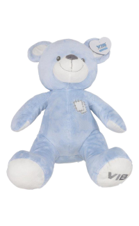 Pluche Bear Zittend Groot 60cm Blauw