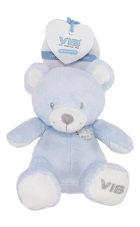 Pluche Bear Zittend 35cm Blauw
