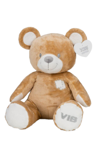 Pluche Bear Zittend Groot 60cm Lichtbruin