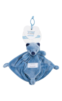 Knuffeldoekje Met Berenhoofd Kobaltblauw