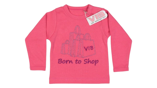 T-Shirt 'Born to Shop' 6M