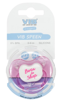 VIB Speen Orthodontisch Roze 'Born to Shop'