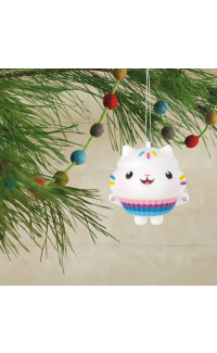 DreamWorks Animation Gabby's Dollhouse Cakey Cat Shatterproof Hallmark Ornament