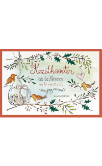 Kerstkaarten om te kleuren en te versturen - Linda Bikker