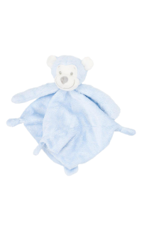 Blauw Knuffeldoekje met Apenhoofd