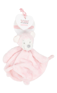 Roze Knuffeldoekje met Apenhoofd