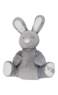 Pluche Konijn Zittend Grijs