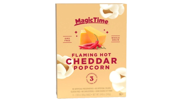 Magic Time Flaming Hot Cheddar Popcorn