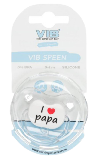 VIB Speen Orthodontisch Transparant I ♥ papa