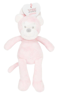 Pluche Aap Groot Roze "Very Important Monkey"