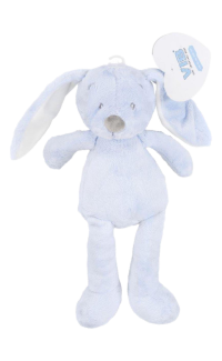 Pluche Konijn Groot 35cm Blauw "Very Important Rabbit"