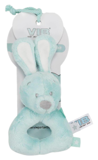 Pluche Konijn Rammelaar - Mint