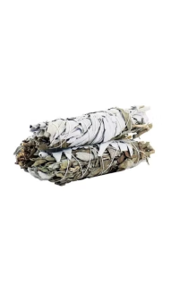 White Sage & Black Sage Smudge Stick 10cm