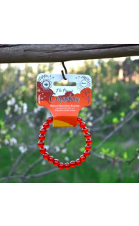 Carnelian kralen armband