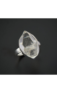 Herkimer diamanten grote statement-ring