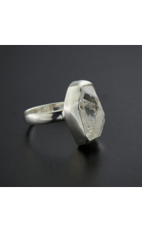 Herkimer diamanten grote statement-ring