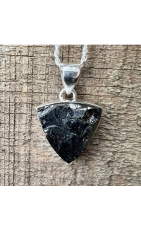 SHUNGITE HANGER STERLING ZILVER