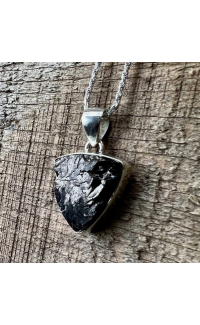 SHUNGITE HANGER STERLING ZILVER