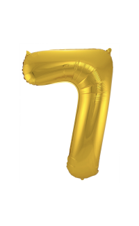 Foil Balloon Number 7 - Gold - 86 cm