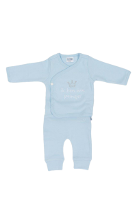 2-Delig Setje Broek+T-Shirt Blauw 'Ik ben een prinsje'