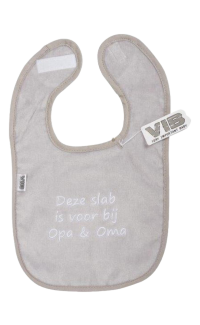 Slabber 'Deze slab is voor bij Opa & Oma'