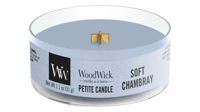 Soft chambray Petite Candle
