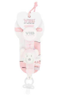 Roze Pluche Speenkoord Met Apenhoofd