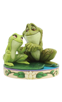 Amorous Amphibians (Tiana and Naveen as Frogs Figurine)