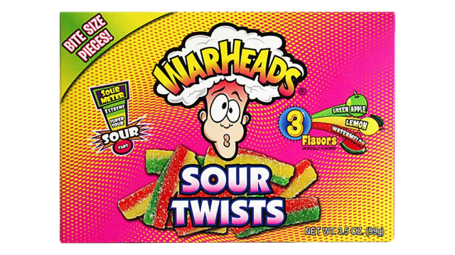 Warheads Sour twists theatre box 113gr (USA)